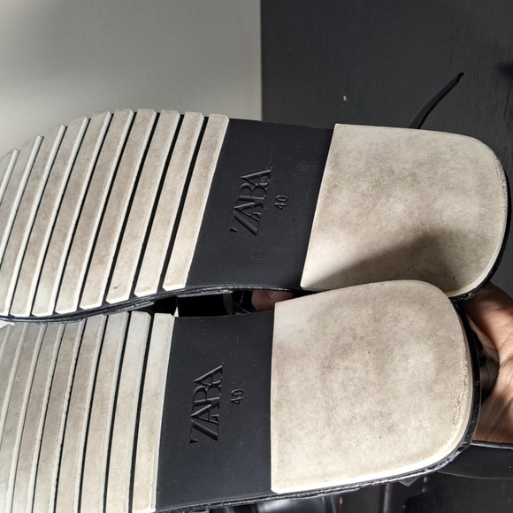 Zara Patent Leather Fisherman Sandals Women's Size 40 - Picture 9 of 15